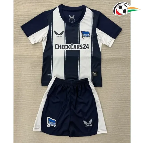 Camisa Hertha Berlin Home 2025/2026 Infantil Azul/Branco
