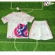 Camisa Japón 2026 Edição Especial com Estampa de Coruja Infantil Branco/Rosa