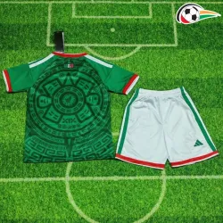 Camisa México 2026 Infantil Verde/Vermelho