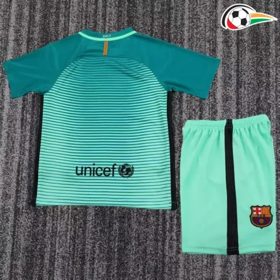 Camisa Barcelona Third 2016/17 Retrô Infantil Verde