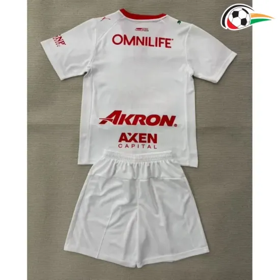 Camisa Chivas Away 2025/2026 Infantil Branco