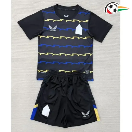 Camisa Everton FC Third 2025/2026 Infantil Preto