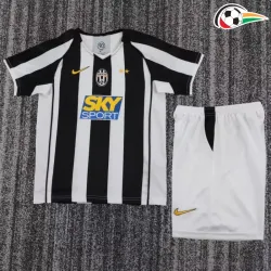 Camisa Juventus Home 2004/05 Retrô Infantil Preto/Branco