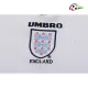 Camisa Retrô Titular Infantil Inglaterra 1998 Branco Manga Longa