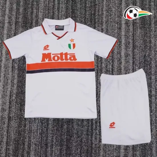 Camisa Retrô Reserva Infantil AC Milan 1993/94 Branco
