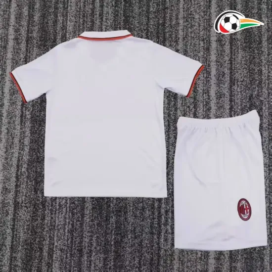 Camisa Retrô Reserva Infantil AC Milan 1993/94 Branco