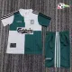 Camisa Retrô Reserva Infantil Liverpool 1995/96 Branco/Verde