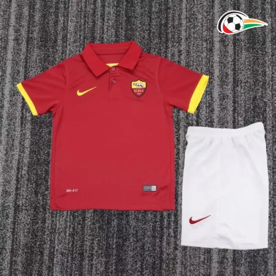 Camisa Retrô Titular Infantil AS Roma 2014/15 Vermelho