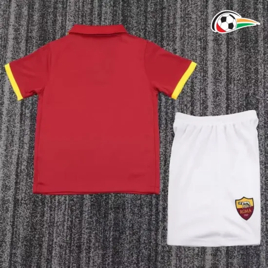 Camisa Retrô Titular Infantil AS Roma 2014/15 Vermelho