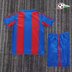 Camisa Retrô Titular Infantil Barcelona 1989/92 Vermelho/Azul