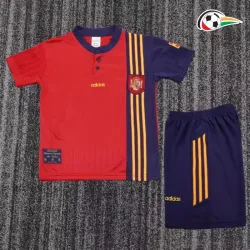 Camisa Retrô Titular Infantil España 1996 Vermelho/Azul