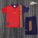 Camisa Retrô Titular Infantil España 1996 Vermelho/Azul