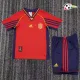 Camisa Retrô Titular Infantil España 1998 Vermelho