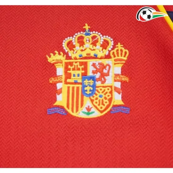 Camisa Retrô Titular Infantil España 1998 Vermelho