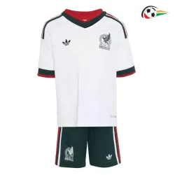 Camisa Reserva Infantil México Copa do Mundo 2026 Branco