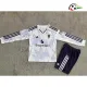 Camisa Reserva Infantil Manchester United 2025/2026 Branco Manga Longa