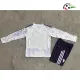 Camisa Reserva Infantil Manchester United 2025/2026 Branco Manga Longa