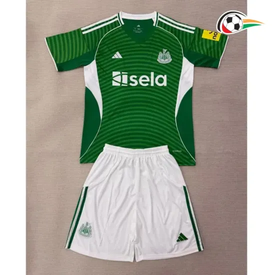 Camisa Reserva Infantil Newcastle United 2025/2026 Verde