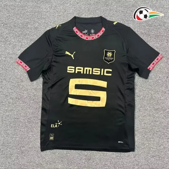 Camisa Alternativa Stade Rennais 2025/2026 Preto