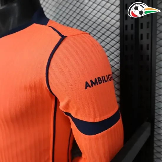 Camisa Barcelona Third 2025/2026 Versão Jogador ML Laranja