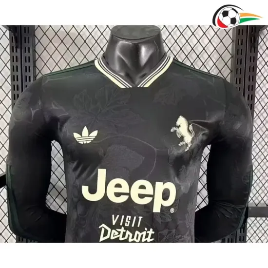 Camisa Juventus Third 2025/2026 Versão Jogador ML Preto