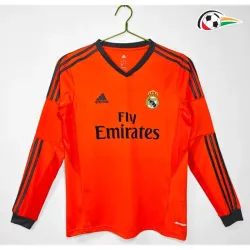 Camisa Retrô Alternativa Real Madrid 2013/14 Laranja Manga Longa