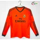 Camisa Retrô Alternativa Real Madrid 2013/14 Laranja Manga Longa