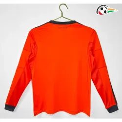 Camisa Retrô Alternativa Real Madrid 2013/14 Laranja Manga Longa