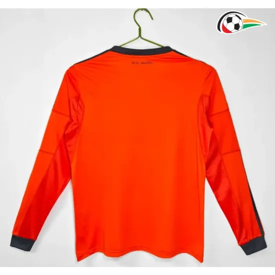 Camisa Retrô Alternativa Real Madrid 2013/14 Laranja Manga Longa