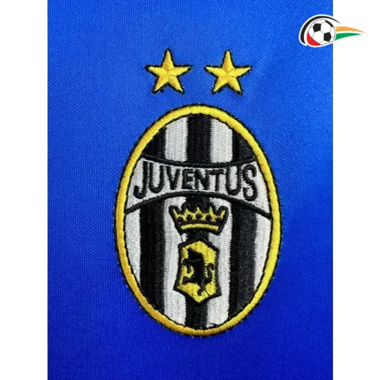 Camisa Retrô Reserva Juventus 1999/00 Azul Manga Longa