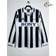 Camisa Retrô Titular Juventus 1995/97 Branco/Preto Manga Longa
