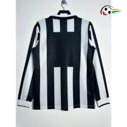 Camisa Retrô Titular Juventus 1995/97 Branco/Preto Manga Longa