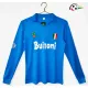 Camisa Retrô Titular Napoli 1987/88 Azul Manga Longa