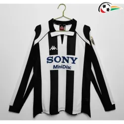 Camisa Juventus Home 1997/98 Retrô ML Preto/Branco