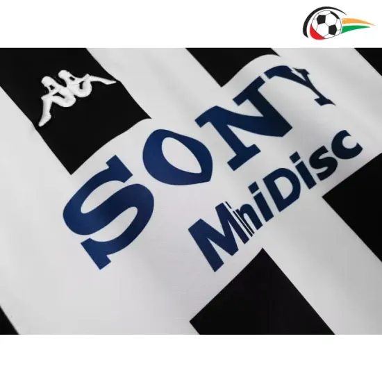 Camisa Juventus Home 1997/98 Retrô ML Preto/Branco