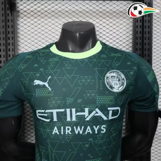 Camisa Manchester City 4th 2025/2026 Versão Jogador Verde