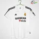 Camisa Real Madrid Home 2002/03 Retrô com publicidade Branco