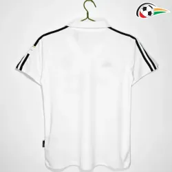 Camisa Real Madrid Home 2002/03 Retrô com publicidade Branco