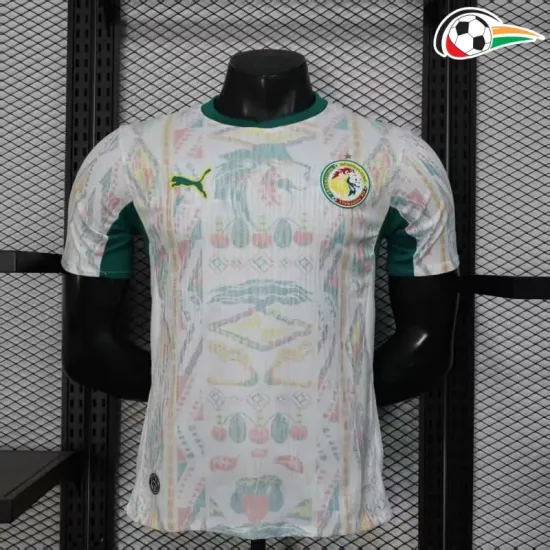 Camisa Senegal 2026 Versão Jogador Branco