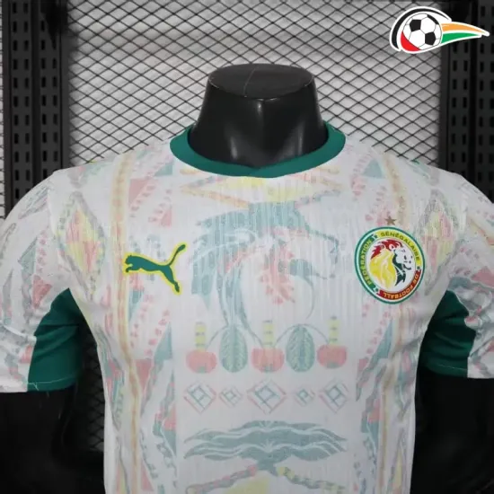 Camisa Senegal 2026 Versão Jogador Branco