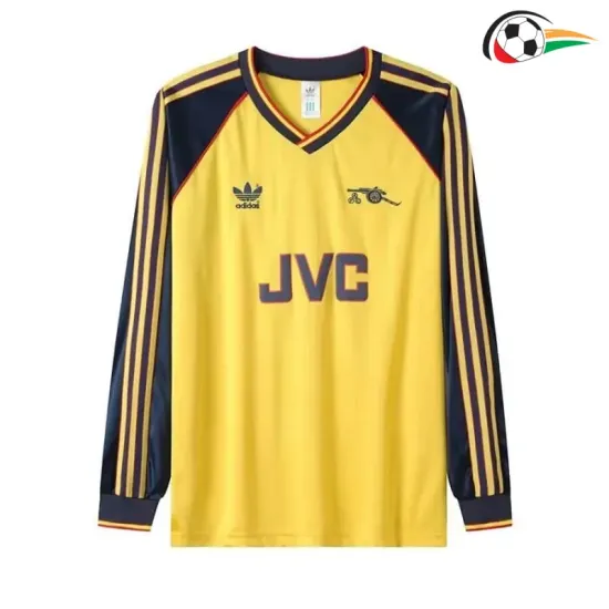 Camisa Arsenal Away 1989/91 Retrô ML Amarelo