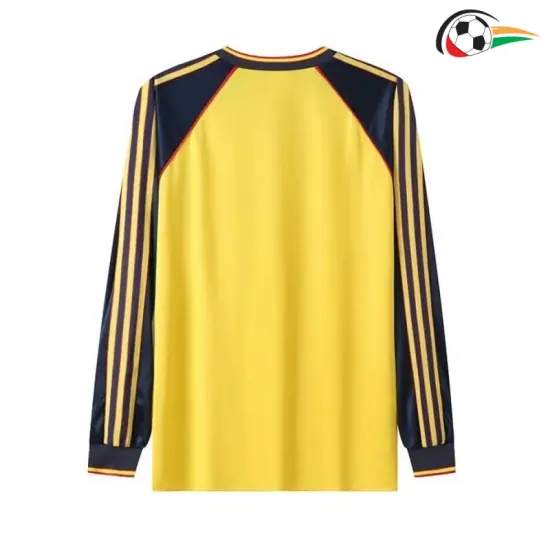 Camisa Arsenal Away 1989/91 Retrô ML Amarelo