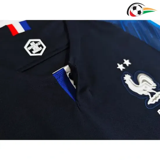 Camisa Francia Home 2018 Retrô ML Copa do Mundo Azul