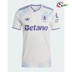 Camisa Alternativa Aston Villa 2025/2026 Branco