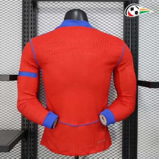 Camisa Alternativa Versão Jogador PSG 2025/2026 Laranja Manga Longa