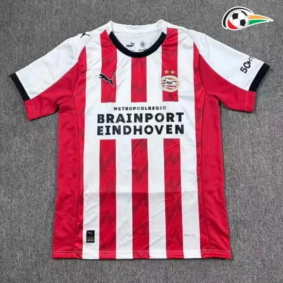 Camisa Titular PSV Eindhoven 2025/2026 Vermelho/Branco