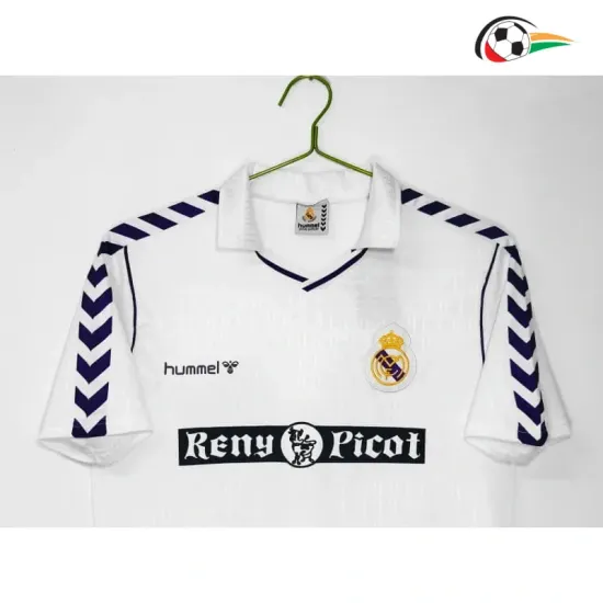 Camisa Retrô Titular Real Madrid 1988/90 Branco