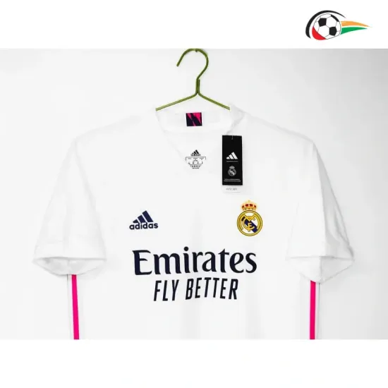 Camisa Retrô Titular Versão Jogador Real Madrid 2020/21 Branco