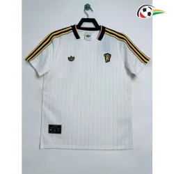 Camisa Retrô Manchester United 2025/26 Branco/Amarelo