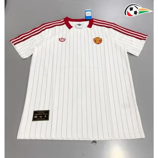 Camisa Retrô Manchester United 2025/26 Branco/Vermelho